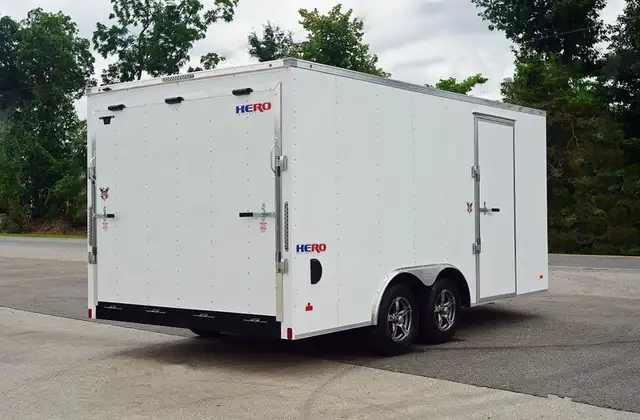 Hero 8.5'x16' Enclosed Cargo Trailer in Cargo & Utility Trailers in Ottawa - Image 2
