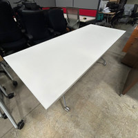 Hawroth training table/ global maple l shape desk