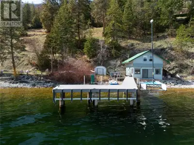 A rare find! A quiet Okanagan Lake waterfront with cute 2 bed 1 bath cabin and a 2023 built and appr...
