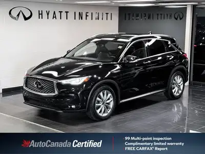 The 2021 INFINITI QX50 ESSENTIAL is a sophisticated compact luxury SUV that highlights INFINITI's co...