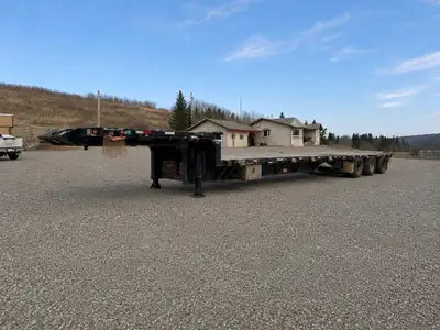 2012 Dorsey Trombone 51 FT Step Deck Tri-axle Trailer 9 ft wide, 41ft from neck to tail, 23 ft from...