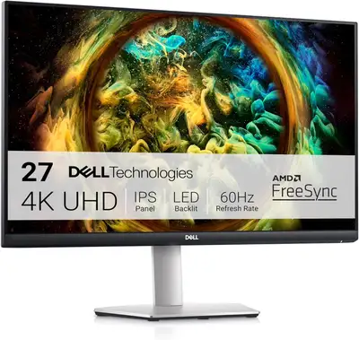Dell S2721QS 27 Inch 4K UHD (3840 x 2160) IPS Ultra-Thin Bezel M, View more