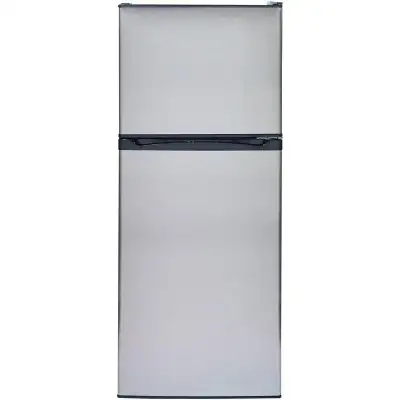 FRIDGE GE 12 CU/FT TOP FREEZER STAINLESS STEEL OPEN BOX NEW, View more