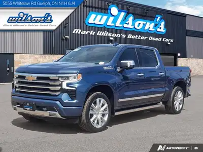 Come see this certified 2024 Chevrolet Silverado 1500 High Country Crew 4x4 | Leather | Sunroof | He...