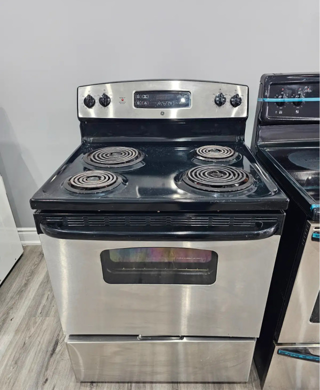 GE 30" Stainless Steel Electric Coil Top Stove Oven Range CAN DE in Stoves, Ovens & Ranges in Hamilton