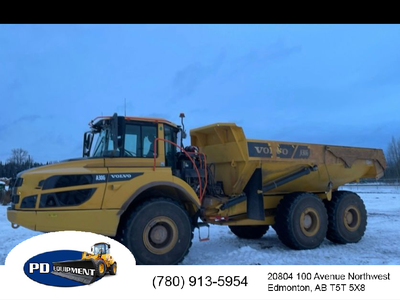 2020 Volvo A30G Articulating Dump Truck Enclosed cab, Air conditioned, Rear view camera, Air ride se...