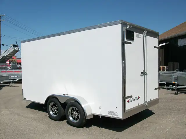 2025 Weberlane ALUMINIUM 7' X 14' V-NOSE 2 ESSIEUX A GLISSIERE C in Cargo & Utility Trailers in Laval / North Shore - Image 9