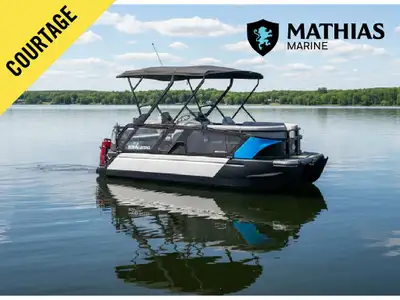 Bateau Ponton BOMBARDIER switch 18 2022 Concessionnaire de bateaux et pontons neufs et d'occasion Ma...