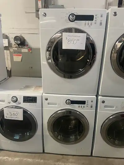 Mini laveuse sécheuse frontales blanches 24'' GE, View more