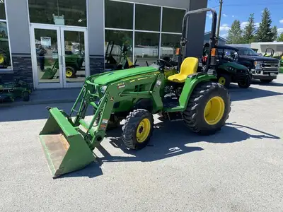 2018 John Deere 3032E Compact Tractor. 1229 hrs. 32 HP diesel engine. 3 PT Hitch, MFWD. 540PTO, 2 sp...