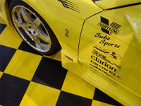 Yellow  Racedeck Garage tiles.