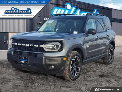 Come see this certified 2025 Ford Bronco Sport Outer Banks 4WD | Sunroof | Heated Seats | Remote Sta...