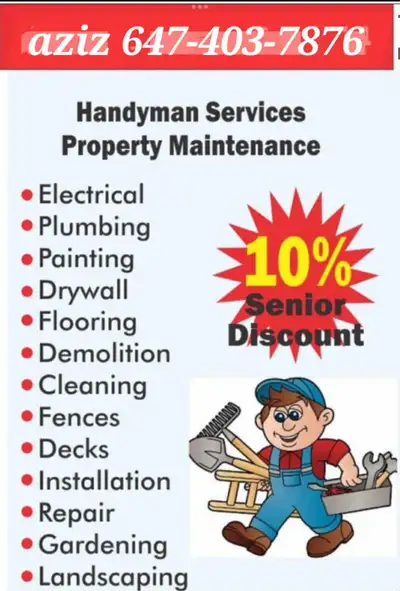 ALL GTA HANDYMANS *quick and reliable services* 647-403-7876, View more