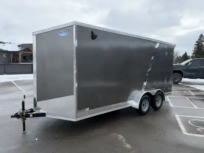 Grand River Trailer Sales Cargo Trailer 7x16+Vee Contractor grade frame 7 interior height ramp door...