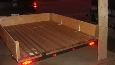 YES STILL AVAILABLE---VERY NICE 6 X 6.8 FT LONG TRAILER WITH REMOVABLE END GATE--BRAND NEW WEATHER T...