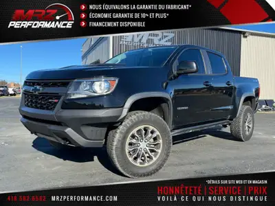 VÉHICULE REMIS À NEUF, GARANTIE TEL QUE D'ORIGINE -- Chevrolet Colorado ZR2 V6 4x4 Crew cab 2019 Noi...