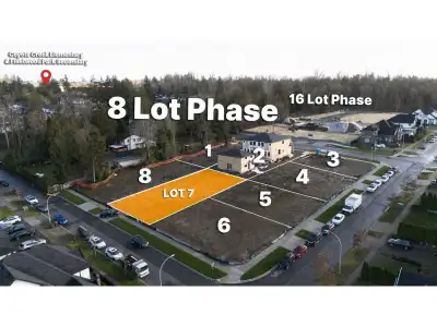 Lot 7 - 7,115 sq.ft. R3 zoned lot with potential to build approx. 6,387 sq.ft. 3-level single family...