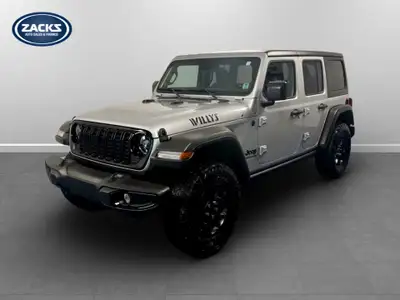 New Price! 2024 Jeep Wrangler Willys Hardtop Willys Unlimited | No Accidents | Zacks Certified. 8-Sp...