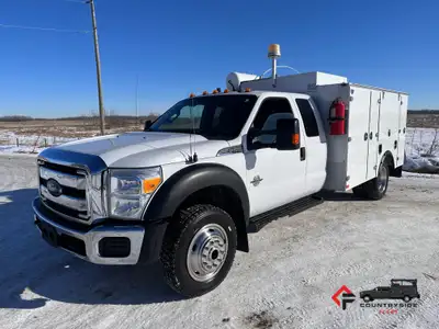 Countryside Fleet 2016 Ford F550 Extended Cab 4x4 Service / Utility Truck + 6.7L PowerStroke Diesel...