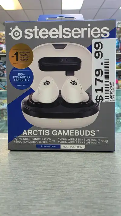 Steel Series Arctis Gamebuds Playstation Ready - BRAND NEW - 100+ PS5 Audio presets - Active noise c...