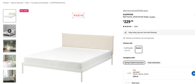 Two Ikea Queen Bed With Matress, View more