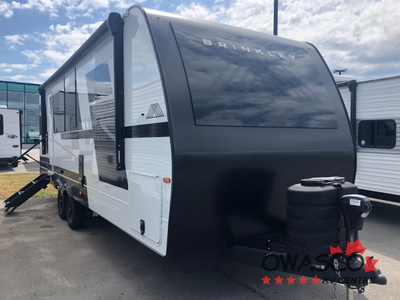 Brinkley Model I travel trailer 265 highlights: Theater Seating Slide Pull-Out Dining Table King Bed...