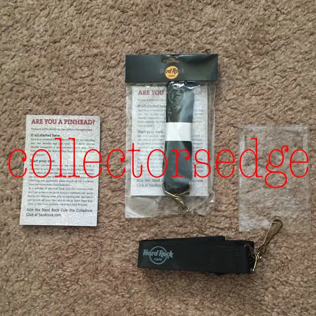 HARD ROCK CAFE - HRC PIN LANYARD WITH CLEAR HOLDER. Brand New. in Arts & Collectibles in Winnipeg - Image 2