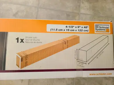 Schluter KERDI-Board-SC Shower Curb 48", View more