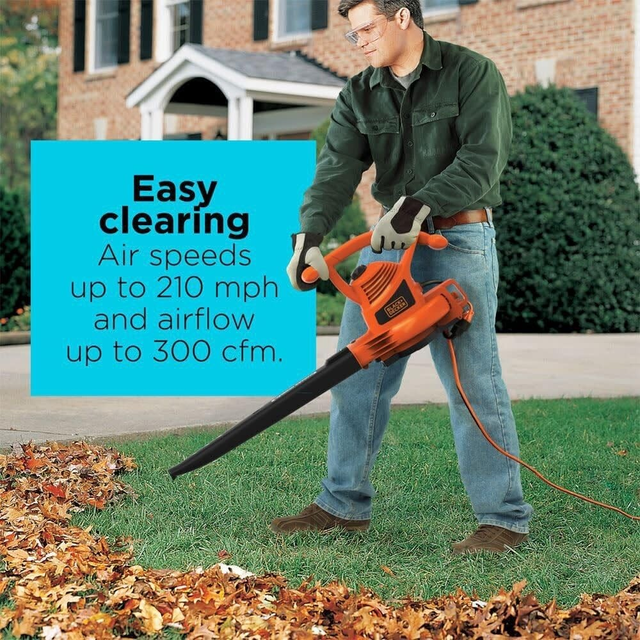 BLACK+DECKER 3-in-1 Electric Leaf Blower, Leaf Vacuum, Mulcher in Lawnmowers & Leaf Blowers in Mississauga / Peel Region - Image 7