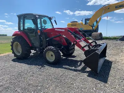 2026 YANMAR YT359 CAB TRACTOR WITH LOADER STOCK # A117353 59 GROSS HP 52 NET HP 4 CYLINDER YANMAR LI...