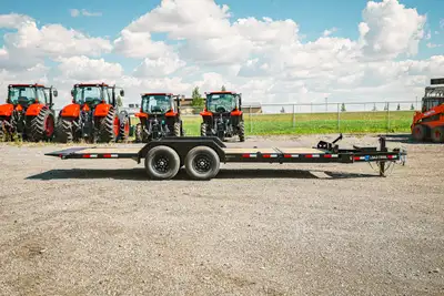 Welcome to Tractorland Trailers! Brand new 2027 Load Trail 83" x 20' Tilt-N-Go tandem axle tilt deck...