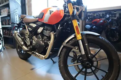 Argyll Motorsports 2026 Triumph Scrambler 400 X Baja/Orange DEMO UNIT With its agile handling, class...