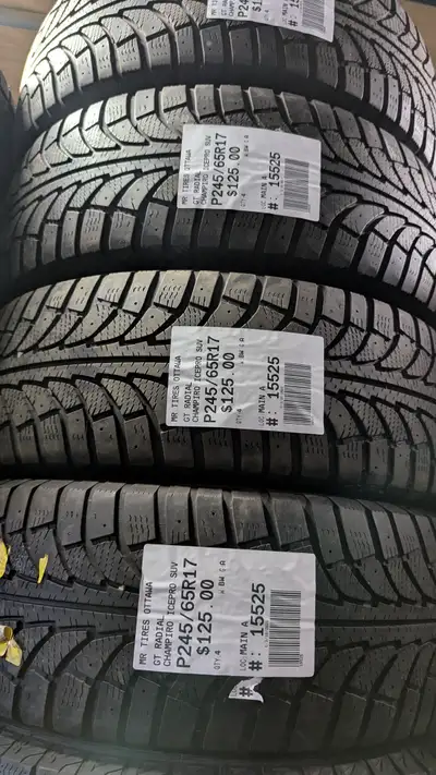 SET OF 4X P245/65R17 245/65/17 GT RADIAL CHAMPIRO ICEPRO SUV TAG # 15525 ** Please read details belo...