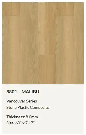 WOW = "Vancouver Series" LVT - 8MM Thick Luxury Vinyl Plank Flooring. $3.09 - $3.39 SQFT - INTRODUCT...