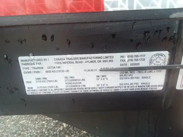2026 Canada Trailers 24ft Equipment Trailer in Cargo & Utility Trailers in Calgary - Image 16