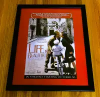 Framed 1997 Life Is Beautiful Movie Poster