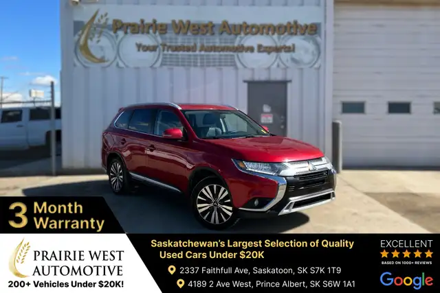 2019 Mitsubishi Outlander ES AWC AWD 7 Passenger | Sunroof | Hea