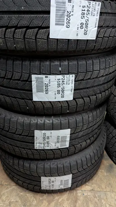 SET OF 4X P245/50R20 245/50/20 MICHELIN LATITUDE TAG # 20269 ** Please read details below ** MR. TIR...