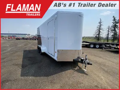2026 ROYAL 7'X16' + 2' V-NOSE ENCLOSED CARGO TRAILER Color: White and Blue w/ Chrome Slash (2) 3500l...