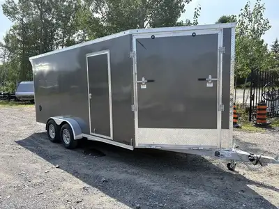 Lightning - Drive in Drive out. 7 x 16. with 7' interior. 5' Front Sloped Wedge door Standard Featur...