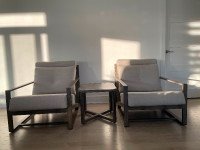 Chaise de Patio (salon) terrasse Sunbrella x2 plus table