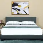 NEW BONDED LEATHER DELUXE BED FRAME & HEADBOARD KING TWIN 1864 in Beds & Mattresses in Brandon - Image 5