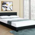 NEW BONDED LEATHER DELUXE BED FRAME & HEADBOARD KING TWIN 1864 in Beds & Mattresses in Brandon - Image 3