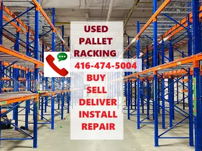 USED Pallet Racking BUY SELL DELIVER INSTALL TEARDOWN REPAIR, View more