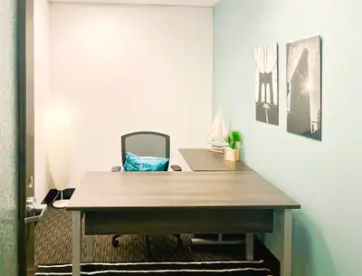 Get started right away with a ready-to-use office space to rent for two. Make a home for your busine...