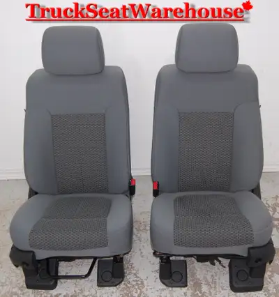 call or text 905-259-8027 or email truckseatwarehouse@gmail.com Grey cloth front seats from a 2011 F...
