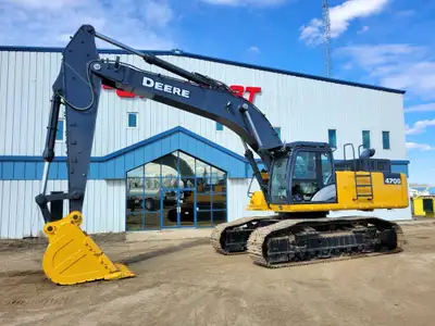 2014 John Deere 470G LC Excavator - A/C Cab, cab has been changed to Hitachi cab, Hitachi monitor, h...