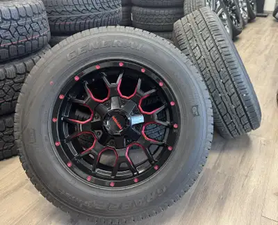 2005-2025 Ford / RAM / GMC rims and All-Season tires Stock#: MAYHEM-2756518-GG Complete Package: $2,...