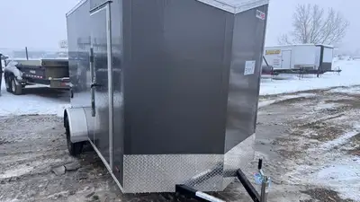 2026 Bravo Hero 6x12 plus vnose 3500lb axle Rear ramp Side door LED lights .080 Hard wall exterior D...