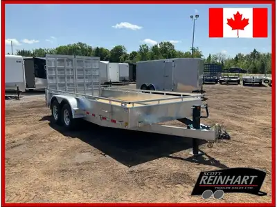 2026 Canada Trailers 82x16 5 Ton Galvanized Landscape Trailer 10,800LB GVWR, 2 5200LB Axles with Eas...
